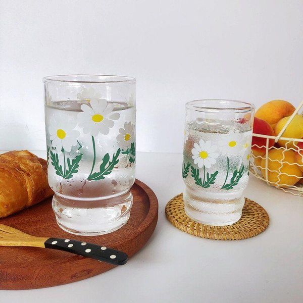 wine glasses ins female student korean version cute little daisy glass milk breakfast cup beautiful
wine glasses ins female student korean version cute little daisy glass milk breakfast cup beautiful