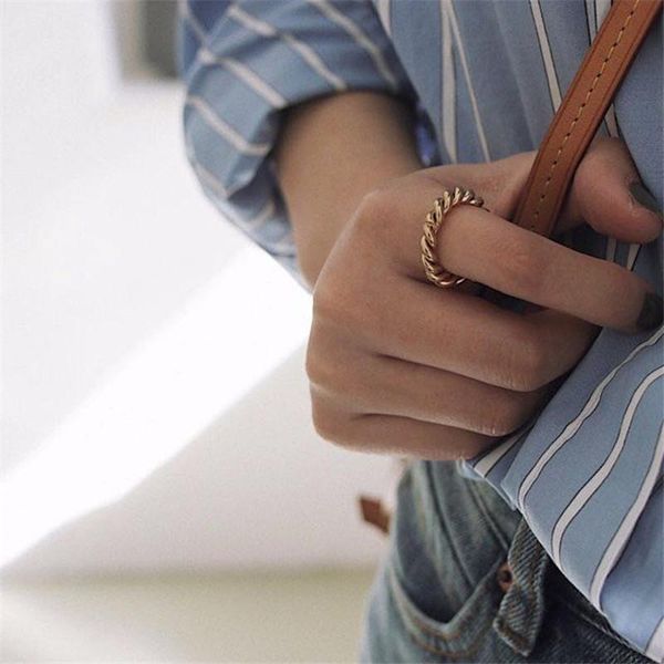 wedding rings yun ruo celi coarse twist titanium steel gold-plated exaggerated personality trendy ring female korean ins index finger, Slivery;golden
wedding rings yun ruo celi coarse twist titanium steel gold-plated exaggerated personality trendy ring female korean ins index finger, Slivery;golden