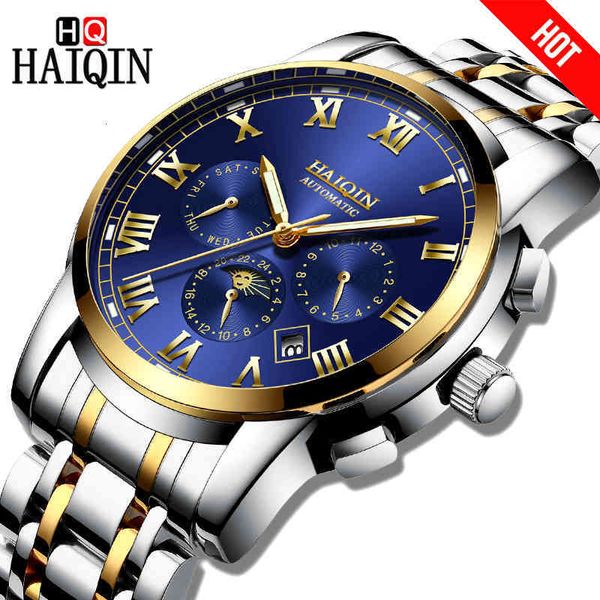 mechanische haiqin automatische koop mannen horloges luxe chronograaf waterdicht staal mannelijke horloge relogio masculino, Slivery;brown
mechanische haiqin automatische koop mannen horloges luxe chronograaf waterdicht staal mannelijke horloge relogio masculino, Slivery;brown