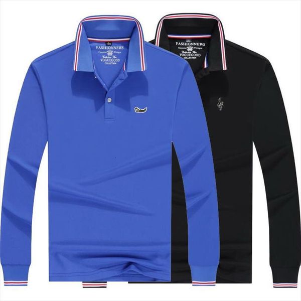 patch 3d embroidery loose men polo shirt long sleeve polyester cotton arrivals male casual business polos, White;black
patch 3d embroidery loose men polo shirt long sleeve polyester cotton arrivals male casual business polos, White;black