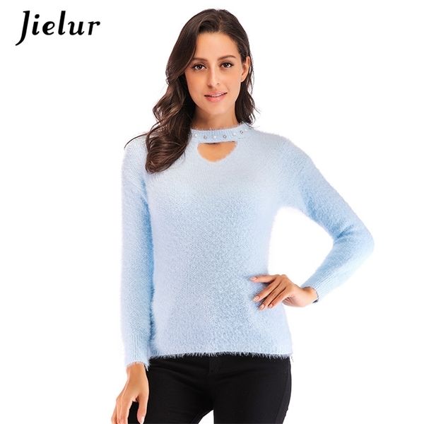 sweater women solid color hollow out pink simple slim long sleeve s invierno 5 colors 210426, White;black
sweater women solid color hollow out pink simple slim long sleeve s invierno 5 colors 210426, White;black