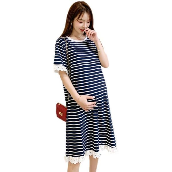 maternity dresses 2021 summer breastfeeding skirt striped knitted length lace short sleeve dress for pregnant women, White
maternity dresses 2021 summer breastfeeding skirt striped knitted length lace short sleeve dress for pregnant women, White