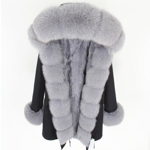 women's fur & faux women coat pure cotton jacket, real lined long jacket nice collar parks coats, Black
women's fur & faux women coat pure cotton jacket, real lined long jacket nice collar parks coats, Black