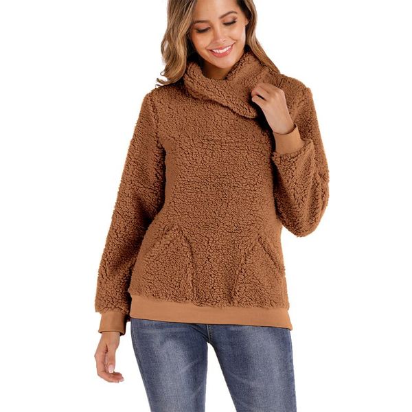 women's hoodies & sweatshirts artificial fleece turtle neck long sleeve casual autumn winter pullover soft zipper warm solid thickened, Black
women's hoodies & sweatshirts artificial fleece turtle neck long sleeve casual autumn winter pullover soft zipper warm solid thickened, Black