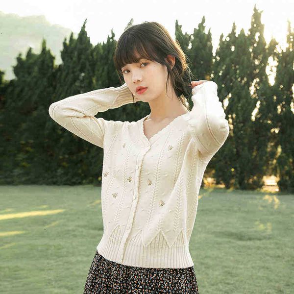 women's sweaters sweater spring arrival retro art flower embroidery v-neck cardigan long sleeve sweater uww0, White;black
women's sweaters sweater spring arrival retro art flower embroidery v-neck cardigan long sleeve sweater uww0, White;black