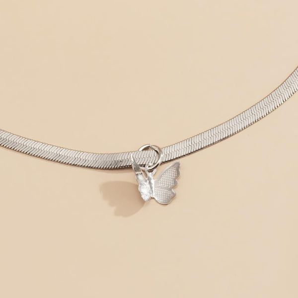 gold silver color necklaces for women men butterfly snake chain simple chokers necklace trendy jewelry gifts, Golden;silver
gold silver color necklaces for women men butterfly snake chain simple chokers necklace trendy jewelry gifts, Golden;silver