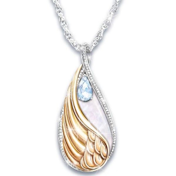 chains simple luxury drop-shaped angel wing zircon necklace female romantic and elegant valentine's day gift accessories wholesale, Silver
chains simple luxury drop-shaped angel wing zircon necklace female romantic and elegant valentine's day gift accessories wholesale, Silver