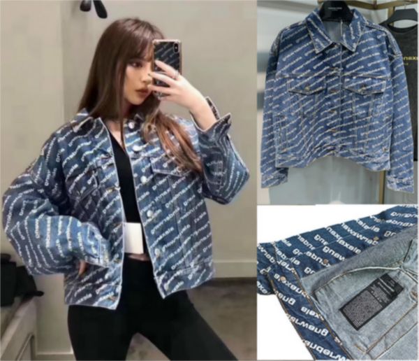 jacket aaw075 fashion classic trendy brand luxury design women men couple letter allover full print denim jacket coat a2, Black;brown
jacket aaw075 fashion classic trendy brand luxury design women men couple letter allover full print denim jacket coat a2, Black;brown
