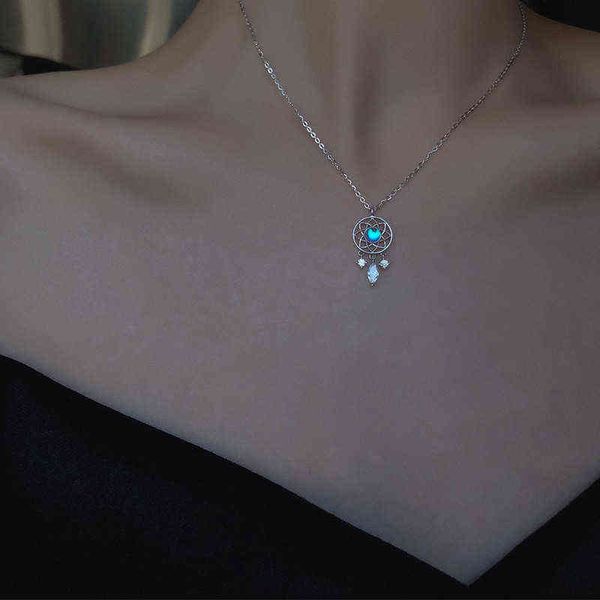 925 sterling silver tassel moonstone dreamcatcher charm necklace for women creative pendant elegant party jewelry dz458
925 sterling silver tassel moonstone dreamcatcher charm necklace for women creative pendant elegant party jewelry dz458