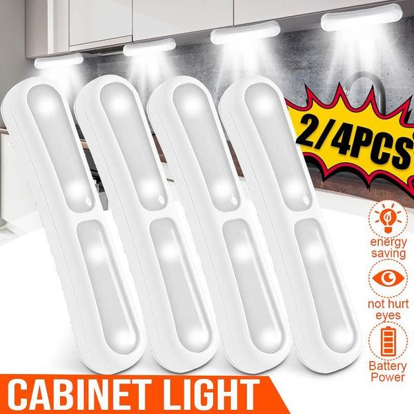 2/4pcs led under cabinet light hand pressure closet lamp 4 leds for wardrobe cupboard kitchen lighting night 
2/4pcs led under cabinet light hand pressure closet lamp 4 leds for wardrobe cupboard kitchen lighting night