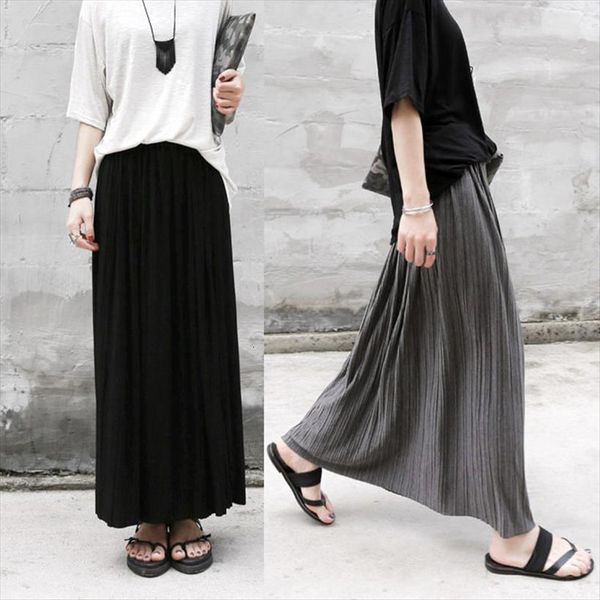 elegant solid maxi pleated autumn womens skirts spring korean gray black high waist school long female
elegant solid maxi pleated autumn womens skirts spring korean gray black high waist school long female