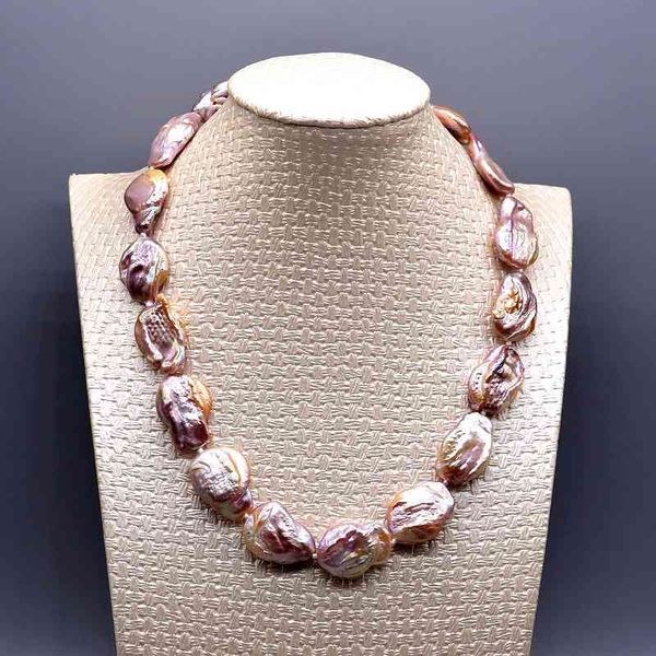 glamour unique purple baroque pearl, coin shape, exaggerated ladies necklace,, Silver
glamour unique purple baroque pearl, coin shape, exaggerated ladies necklace,, Silver