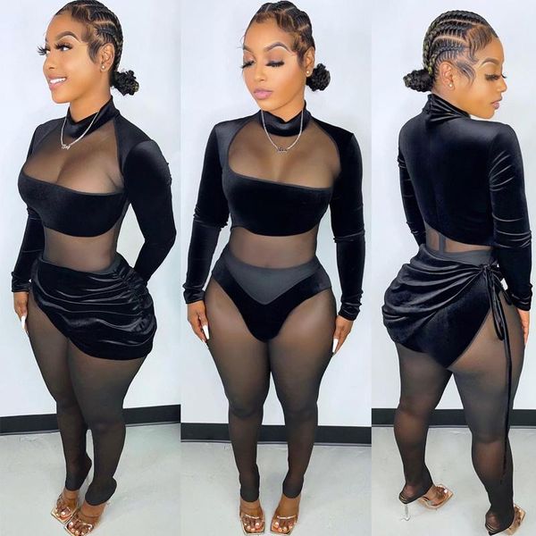 women's two piece pants chronstyle women long sleeve mesh see through jumpsuits drawstring irregular mini skirts 2 pieces 2021 streetwe, White
women's two piece pants chronstyle women long sleeve mesh see through jumpsuits drawstring irregular mini skirts 2 pieces 2021 streetwe, White