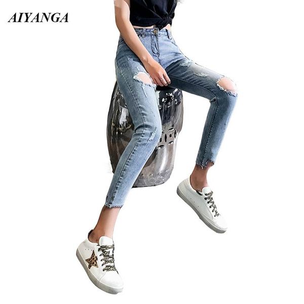 women's jeans ripped for women 2021 spring summer high waist fashion street hole pencil pant denim trousers slim jean female, Blue
women's jeans ripped for women 2021 spring summer high waist fashion street hole pencil pant denim trousers slim jean female, Blue