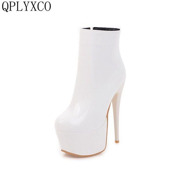 boots qplyxco 2021 big size 33-48 patent leather short boot winter warm women high heels(15cm) wedding party shoes s-19, Black
boots qplyxco 2021 big size 33-48 patent leather short boot winter warm women high heels(15cm) wedding party shoes s-19, Black