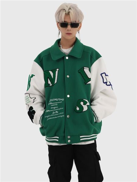 women's jackets 2021 wild couple jacket tide ins autumn color matching embroidery baseball uniform, Black;brown
women's jackets 2021 wild couple jacket tide ins autumn color matching embroidery baseball uniform, Black;brown
