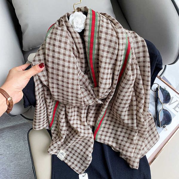 korean versatile plaid cotton linen hand female winter warm scarf spring and autumn summer sunscreen shawl beach towel, Blue;gray
korean versatile plaid cotton linen hand female winter warm scarf spring and autumn summer sunscreen shawl beach towel, Blue;gray