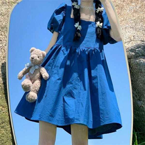 casual dresses 2021 summer dress sweet and cute square neck puff sleeve gentle large size doll skirt loose thin pure color reducing age, Black;gray
casual dresses 2021 summer dress sweet and cute square neck puff sleeve gentle large size doll skirt loose thin pure color reducing age, Black;gray