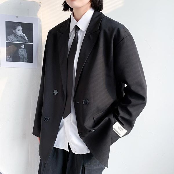 men's suits & blazers net red small suit man coat loose korean version of the trend handsome ins british style casual les t jacket, White;black
men's suits & blazers net red small suit man coat loose korean version of the trend handsome ins british style casual les t jacket, White;black