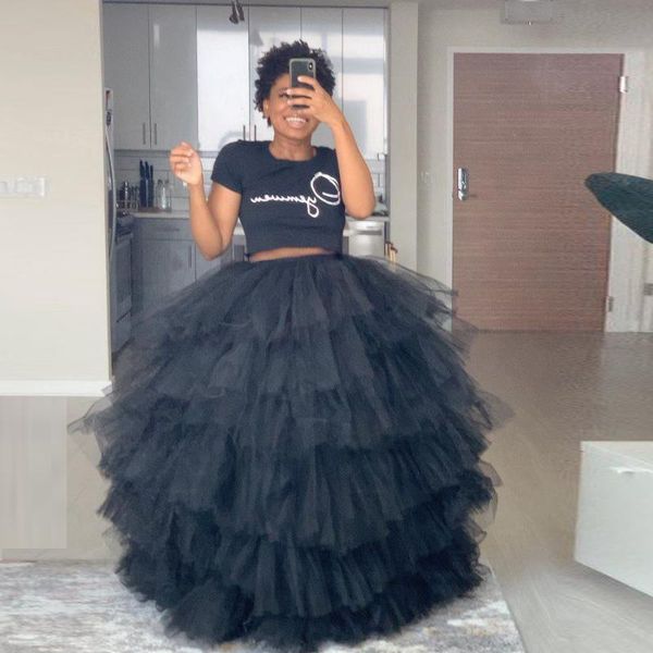 skirts 2021 fashion women ruffled tulle tiered floor length long maxi skirt party prom street shoot real image, Black
skirts 2021 fashion women ruffled tulle tiered floor length long maxi skirt party prom street shoot real image, Black