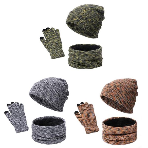 berets women men 3 pieces winter warm beanie hat circle scarf touch screen gloves set colorful knitted plush lined skull p8db, Blue;gray
berets women men 3 pieces winter warm beanie hat circle scarf touch screen gloves set colorful knitted plush lined skull p8db, Blue;gray