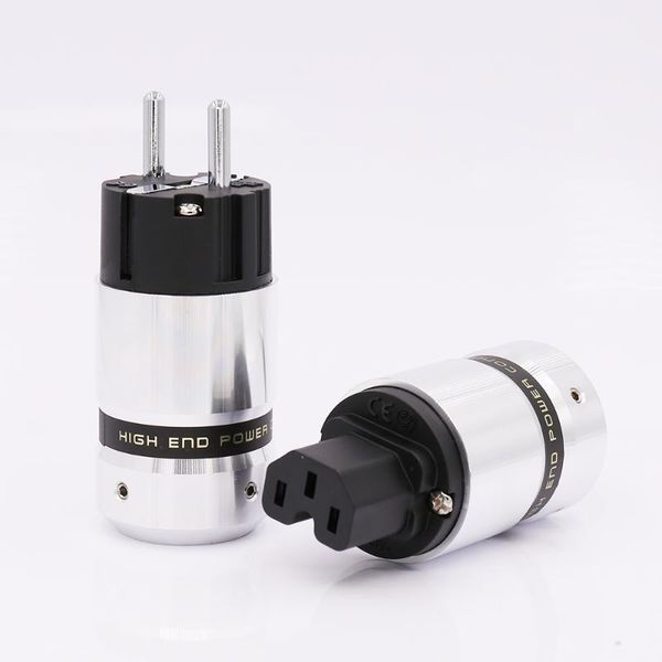 smart power plugs hi-end rhodium plated schuko plug iec connector for diy mains cable
smart power plugs hi-end rhodium plated schuko plug iec connector for diy mains cable