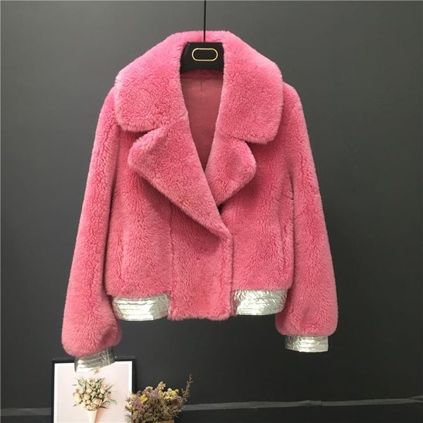 women's fur & faux oftbuy 2021 fashion luxury winter jacket women real coat knitting wool turn-down collar thick warm outerwear brand, Black
women's fur & faux oftbuy 2021 fashion luxury winter jacket women real coat knitting wool turn-down collar thick warm outerwear brand, Black