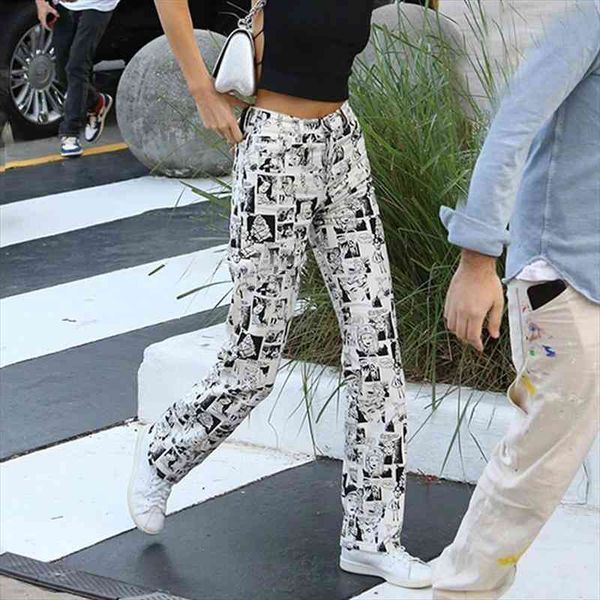 anime graphic y2k aesthetics flare pants e-girl print high waist trousers streetwear fashion casual pants 90s vintage clothes, Black;white
anime graphic y2k aesthetics flare pants e-girl print high waist trousers streetwear fashion casual pants 90s vintage clothes, Black;white