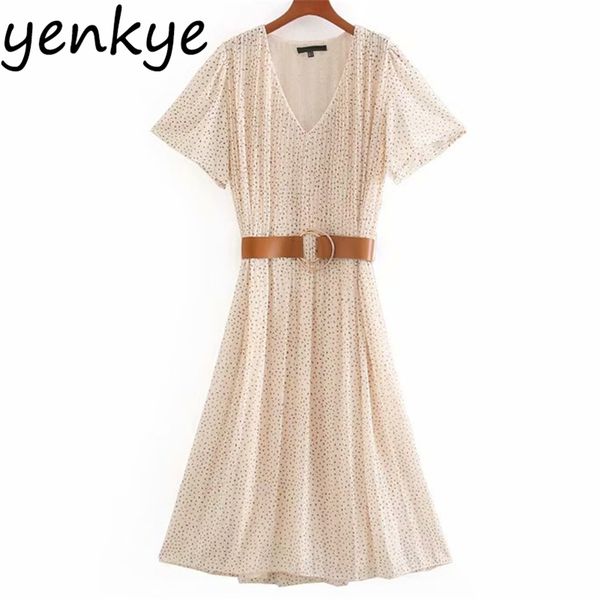 vintage print with belt pleated dress women short sleeve v neck sundress vestido elegant lady midi summer plus size 210514, Black;gray
vintage print with belt pleated dress women short sleeve v neck sundress vestido elegant lady midi summer plus size 210514, Black;gray