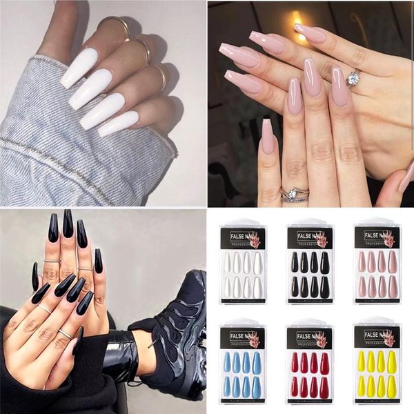nail art kits 24pcs/box sets full cover professional fake nails set acrylic decorative patch elegant long ballet stickers
nail art kits 24pcs/box sets full cover professional fake nails set acrylic decorative patch elegant long ballet stickers