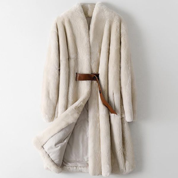 women's fur & faux winter rex thickened warm loose teddy overcoat women long jacket soft lined wool coat, Black
women's fur & faux winter rex thickened warm loose teddy overcoat women long jacket soft lined wool coat, Black