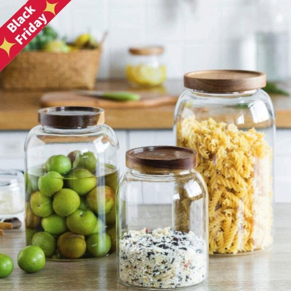 glass storage jar candy coffee beans wooden cover high borosilicate large capacity container kitchen sealed bottles & jars
glass storage jar candy coffee beans wooden cover high borosilicate large capacity container kitchen sealed bottles & jars