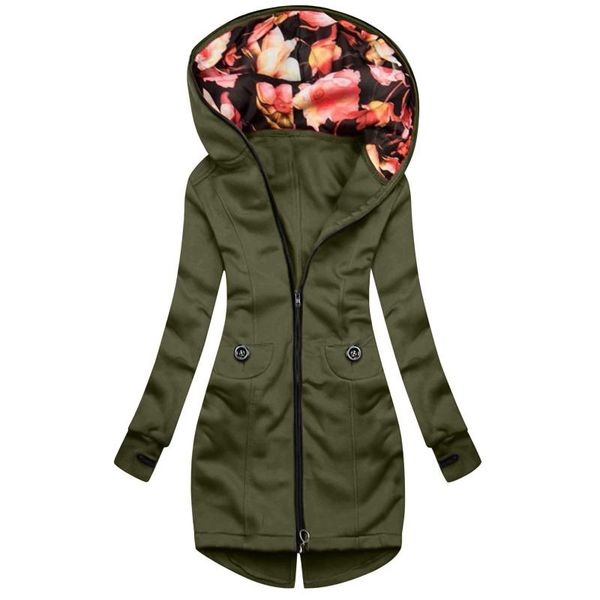 women's wool & blends 2021 womens solid color jacket with flower printed hood ladies zip up drawstring coat long sleeve outerwear kurtk, Black
women's wool & blends 2021 womens solid color jacket with flower printed hood ladies zip up drawstring coat long sleeve outerwear kurtk, Black
