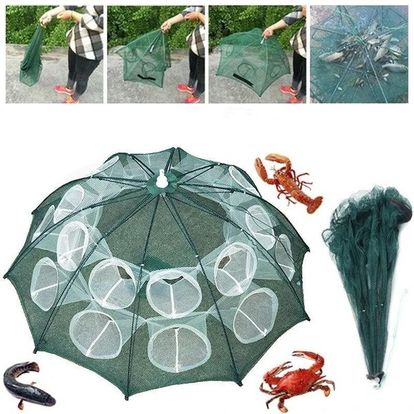 4-20 holes fishing cage automatic foldable folding net shrimp fish bait trap cast tackle tools accessories
4-20 holes fishing cage automatic foldable folding net shrimp fish bait trap cast tackle tools accessories