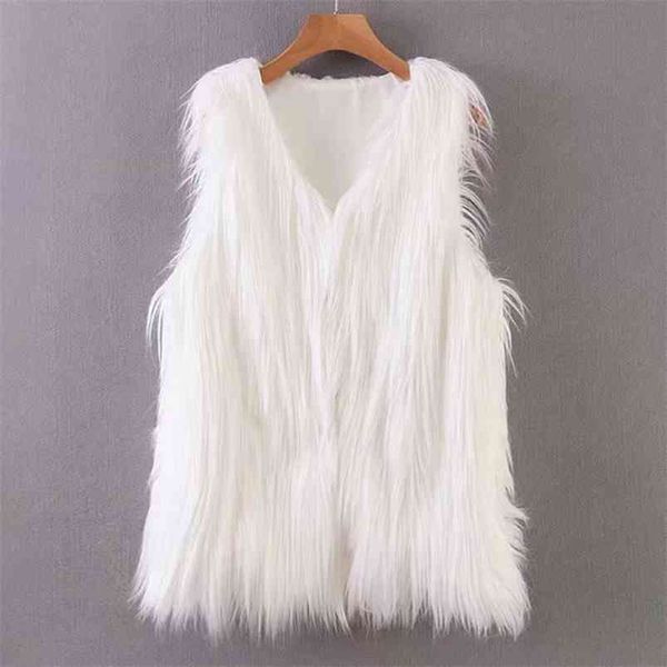 women autumn fashion vest coats faux fur sleeveless white v-neck female sweet street waistcoat outerwear clothes 210513, Black;white
women autumn fashion vest coats faux fur sleeveless white v-neck female sweet street waistcoat outerwear clothes 210513, Black;white