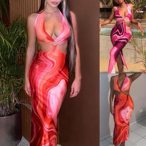 casual dresses fashing women 2021 lady dress sleeveless bodycon adjustable halter printed backless maxi for beach, Black;gray
casual dresses fashing women 2021 lady dress sleeveless bodycon adjustable halter printed backless maxi for beach, Black;gray