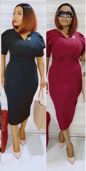 casual dresses pure color african dress plus size women's v-neck short-sleeved splicing ruffled fashion and elegant bag hip slim 2021, Black;gray
casual dresses pure color african dress plus size women's v-neck short-sleeved splicing ruffled fashion and elegant bag hip slim 2021, Black;gray