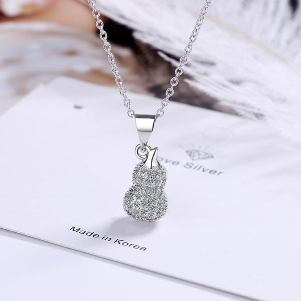 pendant necklaces luxury elegant crystal choker fashion gourd silver color for women jewelry girl daily party gifts
pendant necklaces luxury elegant crystal choker fashion gourd silver color for women jewelry girl daily party gifts
