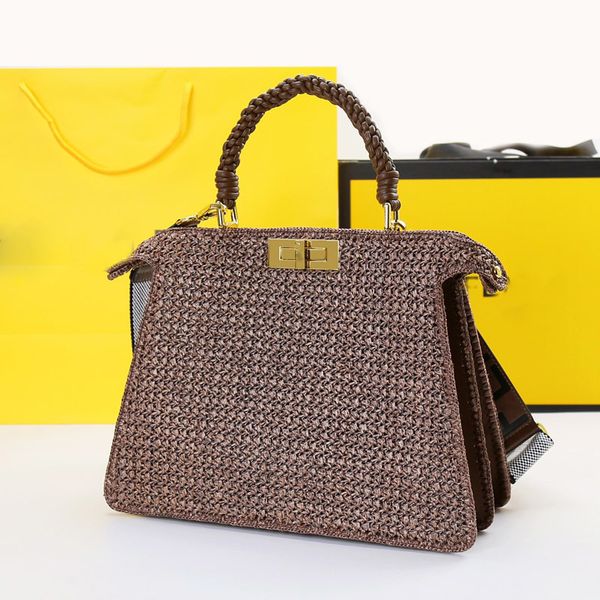 2021 ladies luxury designer handbag raffia with leather material woven wrist shoulder messenger bags leisure large capacity travel bag 2027
2021 ladies luxury designer handbag raffia with leather material woven wrist shoulder messenger bags leisure large capacity travel bag 2027