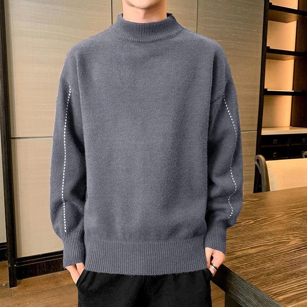men's sweaters pullover autumn and winter loose half high collar sweater korean version of the trend personality solid, White;black
men's sweaters pullover autumn and winter loose half high collar sweater korean version of the trend personality solid, White;black