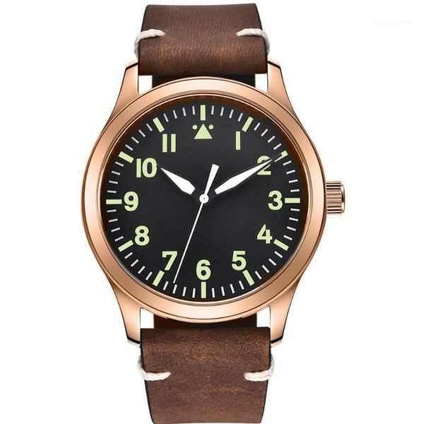wristwatches 42mm mens watch rosegold case automatic luxury seagull miyota military luminous waterproof nylon mechanical, Slivery;brown
wristwatches 42mm mens watch rosegold case automatic luxury seagull miyota military luminous waterproof nylon mechanical, Slivery;brown