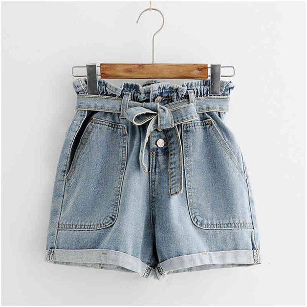 women's shorts lasperal tie waist denim design summer high button plain casual blue qij6, White;black
women's shorts lasperal tie waist denim design summer high button plain casual blue qij6, White;black