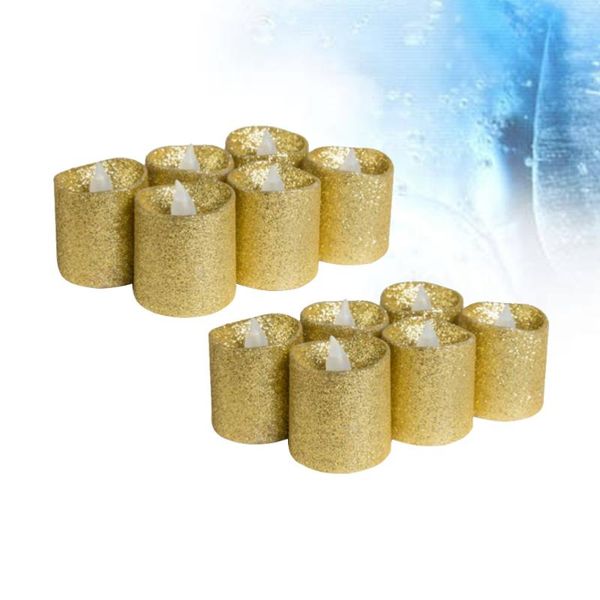 12pcs flameless candles light decorative glitter electric for wedding christmas festival party decoration (golden)
12pcs flameless candles light decorative glitter electric for wedding christmas festival party decoration (golden)