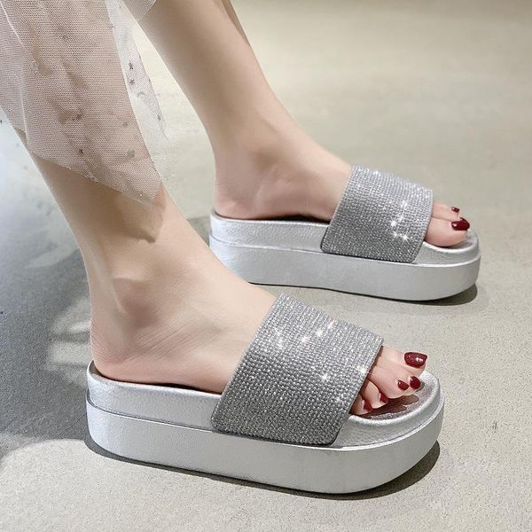 slippers red platform female 2021 summer fashion high heel muffin word rhinestone, Black
slippers red platform female 2021 summer fashion high heel muffin word rhinestone, Black