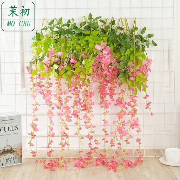 decorative flowers & wreaths 105cm long wisteria artificial fake ivy vine hanging garland plant string wedding home garden party decoration
decorative flowers & wreaths 105cm long wisteria artificial fake ivy vine hanging garland plant string wedding home garden party decoration
