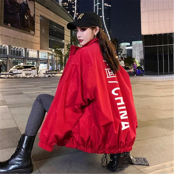women's jackets 2021 fashion red baseball uniforms women short loose large size spring autumn coats korean bf tooling jacket g64, Black;brown
women's jackets 2021 fashion red baseball uniforms women short loose large size spring autumn coats korean bf tooling jacket g64, Black;brown