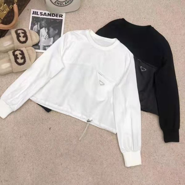 pl spring new french niche drawstring waist ladies t-shirt woman versatile hoodie pocket t-shirt fashion trend t-shirt designers, White
pl spring new french niche drawstring waist ladies t-shirt woman versatile hoodie pocket t-shirt fashion trend t-shirt designers, White