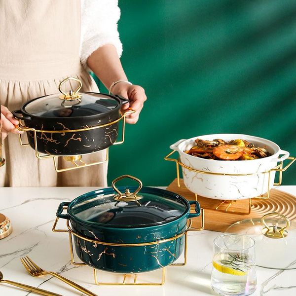 dinnerware sets marble gold pattern nordic ears ceramic pot household soup bowl tableware creative rack with candle holder
dinnerware sets marble gold pattern nordic ears ceramic pot household soup bowl tableware creative rack with candle holder