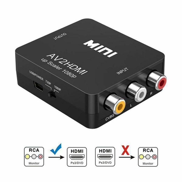 campitable to av scaler adapter hd videos composite converter box rca av/cvsb l/r video 1080p mini supports ntsc pal audio cables & connecto
campitable to av scaler adapter hd videos composite converter box rca av/cvsb l/r video 1080p mini supports ntsc pal audio cables & connecto
