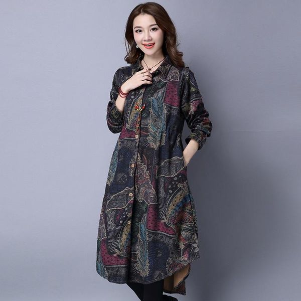 women's trench coats autumn retro long print thickening woolen coat elastic waist slim turn down collar femme loose wild outwear mz3160, Tan;black
women's trench coats autumn retro long print thickening woolen coat elastic waist slim turn down collar femme loose wild outwear mz3160, Tan;black